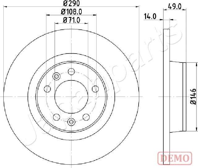 Japanparts DP-0219C - Jarrulevy inparts.fi