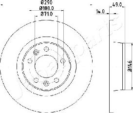 Japanparts DP-0219 - Jarrulevy inparts.fi