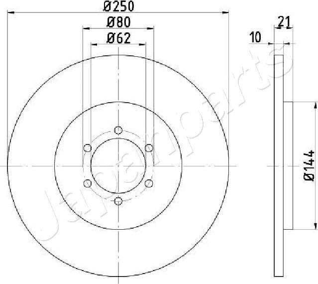 Japanparts DP-0234C - Jarrulevy inparts.fi