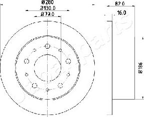 Japanparts DP-0611 - Jarrulevy inparts.fi