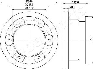 Japanparts DP-0226 - Jarrulevy inparts.fi