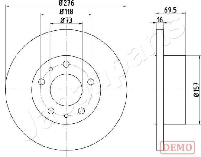 Japanparts DP-0223C - Jarrulevy inparts.fi