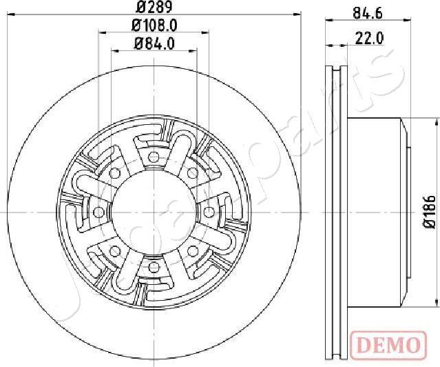 Japanparts DP-0222C - Jarrulevy inparts.fi