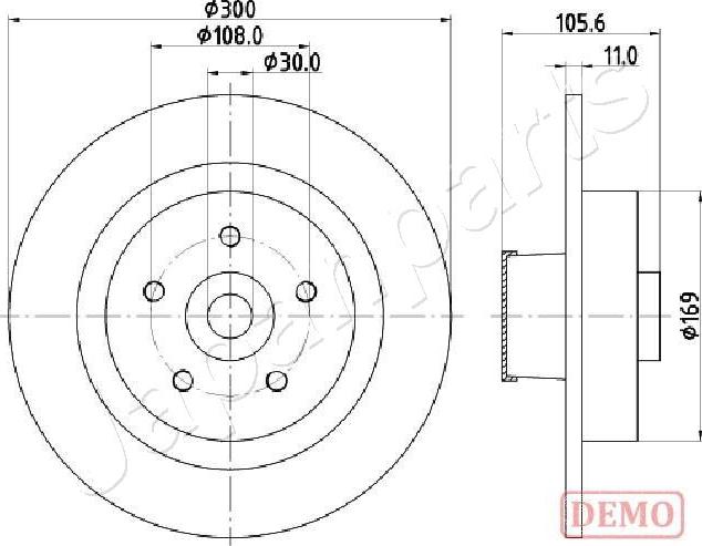 Japanparts DP-0700C - Jarrulevy inparts.fi