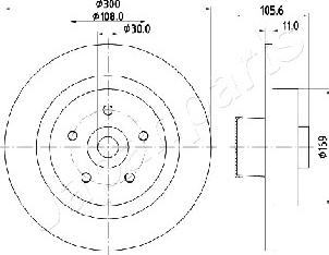 Japanparts DP-0700 - Jarrulevy inparts.fi