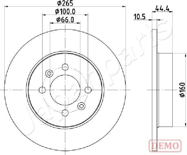 Japanparts DP-0708C - Jarrulevy inparts.fi