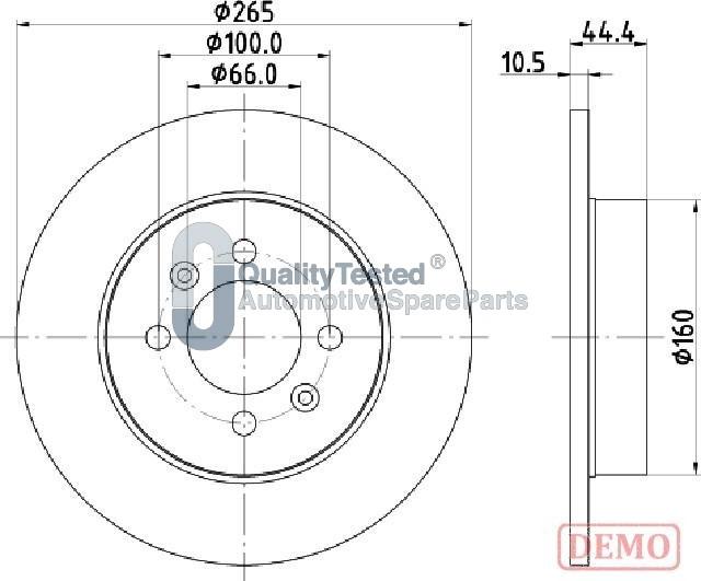 Japanparts DP0708JM - Jarrulevy inparts.fi