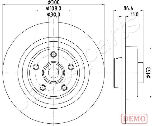 Japanparts DP-0702C - Jarrulevy inparts.fi