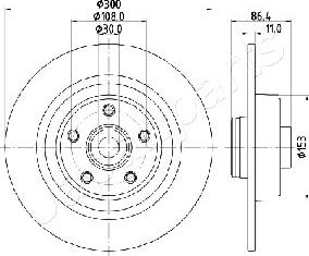 Japanparts DP-0702 - Jarrulevy inparts.fi