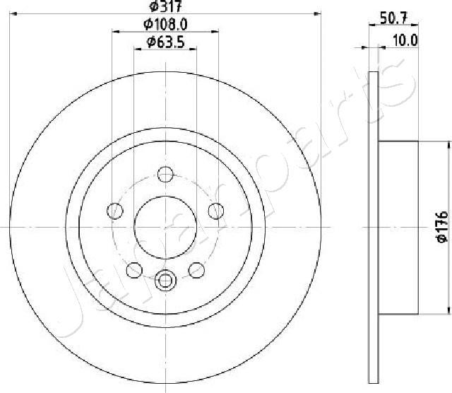 Japanparts DP-L14C - Jarrulevy inparts.fi