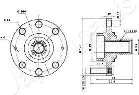 Japanparts KK-10018 - Pyörän napa inparts.fi