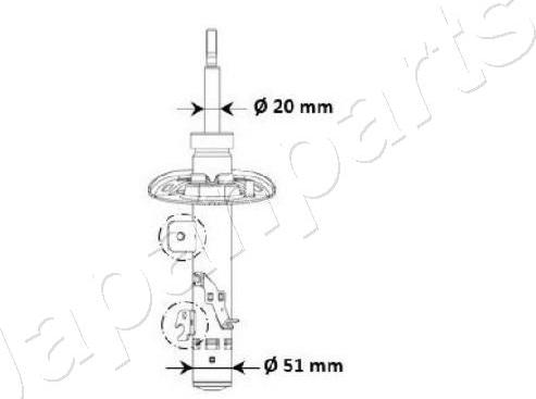 Japanparts MM-00975 - Iskunvaimennin inparts.fi