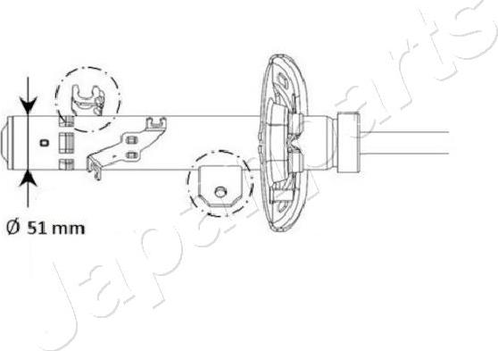 Japanparts MM-01130 - Iskunvaimennin inparts.fi