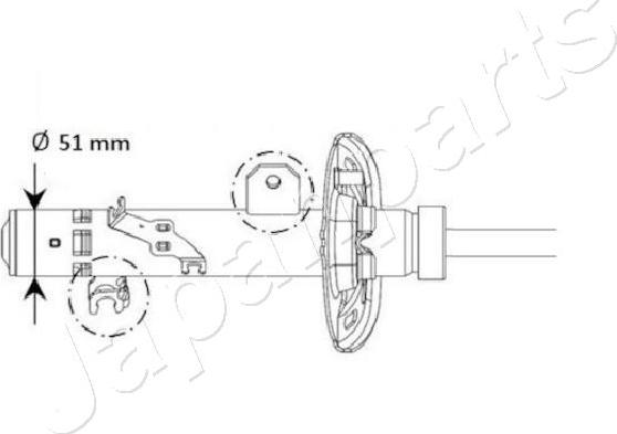 Japanparts MM-01131 - Iskunvaimennin inparts.fi