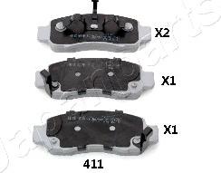 Japanparts PA-411AF - Jarrupala, levyjarru inparts.fi