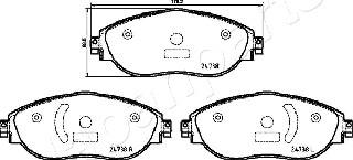 Japanparts PA-0959AF - Jarrupala, levyjarru inparts.fi