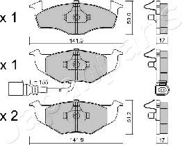 Japanparts PA-0955AF - Jarrupala, levyjarru inparts.fi