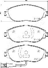 Japanparts PA-0908AF - Jarrupala, levyjarru inparts.fi