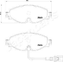 Japanparts PA-0907AF - Jarrupala, levyjarru inparts.fi