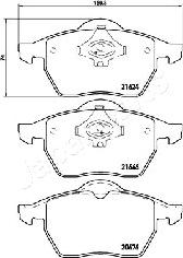 Japanparts PA-0911AF - Jarrupala, levyjarru inparts.fi