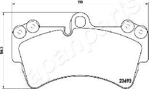 Japanparts PA-0931AF - Jarrupala, levyjarru inparts.fi