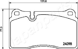 Japanparts PA-0933AF - Jarrupala, levyjarru inparts.fi