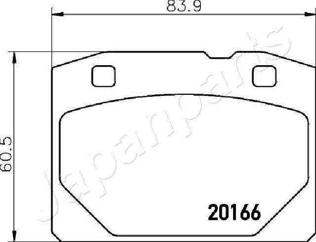 Japanparts PA-044AF - Jarrupala, levyjarru inparts.fi