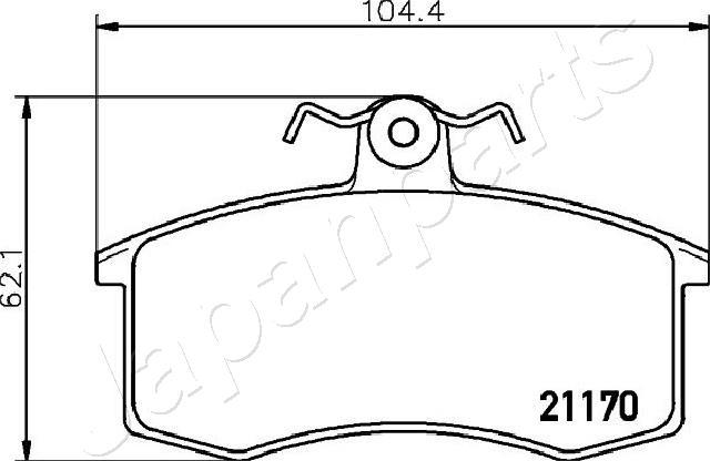 Japanparts PA-045AF - Jarrupala, levyjarru inparts.fi