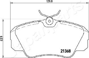 Japanparts PA-0409AF - Jarrupala, levyjarru inparts.fi