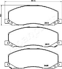 Japanparts PA-0405AF - Jarrupala, levyjarru inparts.fi