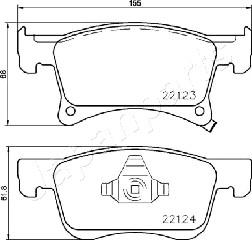 Japanparts PA-0401AF - Jarrupala, levyjarru inparts.fi