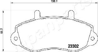 Japanparts PA-0408AF - Jarrupala, levyjarru inparts.fi