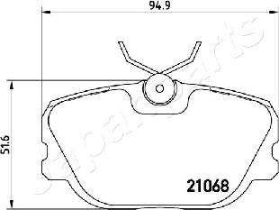 Japanparts PA-0415AF - Jarrupala, levyjarru inparts.fi