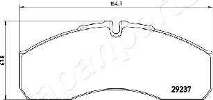 Japanparts PA-0541AF - Jarrupala, levyjarru inparts.fi