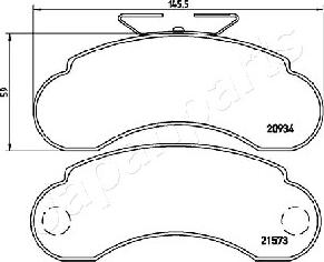 Japanparts PA-0500AF - Jarrupala, levyjarru inparts.fi