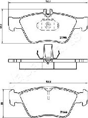 Japanparts PA-0508AF - Jarrupala, levyjarru inparts.fi