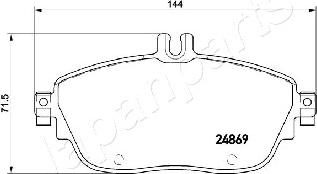 Japanparts PA-0503AF - Jarrupala, levyjarru inparts.fi