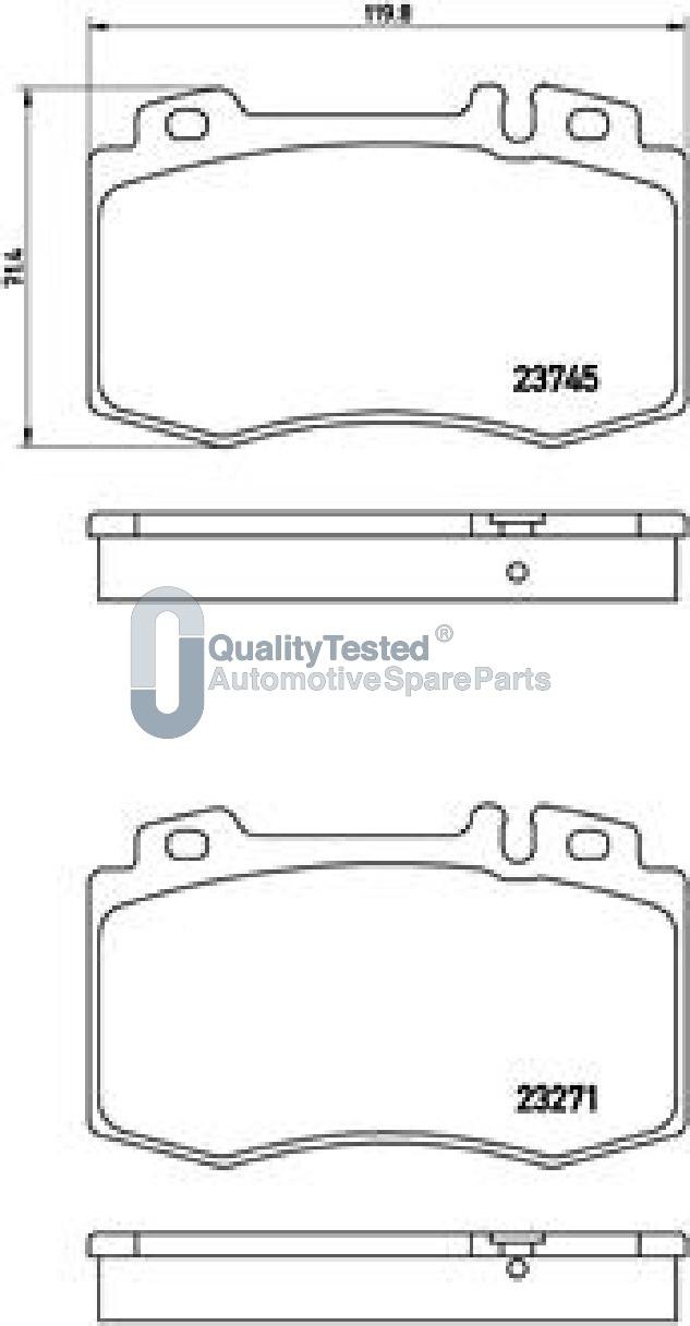 Japanparts PA0510JM - Jarrupala, levyjarru inparts.fi