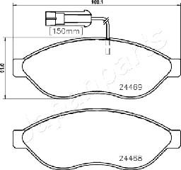 Japanparts PA-0655AF - Jarrupala, levyjarru inparts.fi