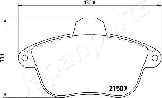 Japanparts PA-0653AF - Jarrupala, levyjarru inparts.fi