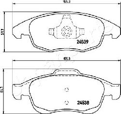 Japanparts PA-0603AF - Jarrupala, levyjarru inparts.fi