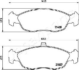 Japanparts PA-0633AF - Jarrupala, levyjarru inparts.fi