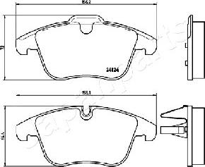 Japanparts PA-0340AF - Jarrupala, levyjarru inparts.fi