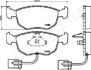 Japanparts PA-0304AF - Jarrupala, levyjarru inparts.fi