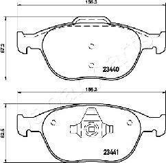 Japanparts PA-0307AF - Jarrupala, levyjarru inparts.fi