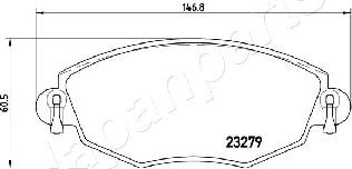 Japanparts PA-0318AF - Jarrupala, levyjarru inparts.fi