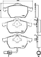 Japanparts PA-0313AF - Jarrupala, levyjarru inparts.fi