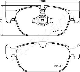 Japanparts PA-0333AF - Jarrupala, levyjarru inparts.fi