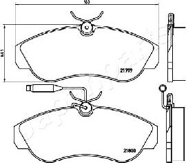 Japanparts PA-0246AF - Jarrupala, levyjarru inparts.fi