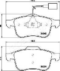 Japanparts PA-0247AF - Jarrupala, levyjarru inparts.fi